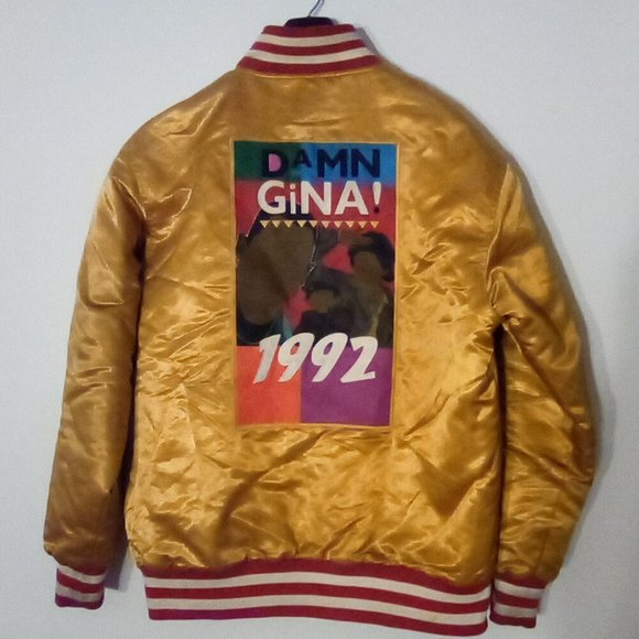 Headgear Classics *Martin Damn Gina 1992* Satin Jacket Adult Size XL - Picture 5 of 7